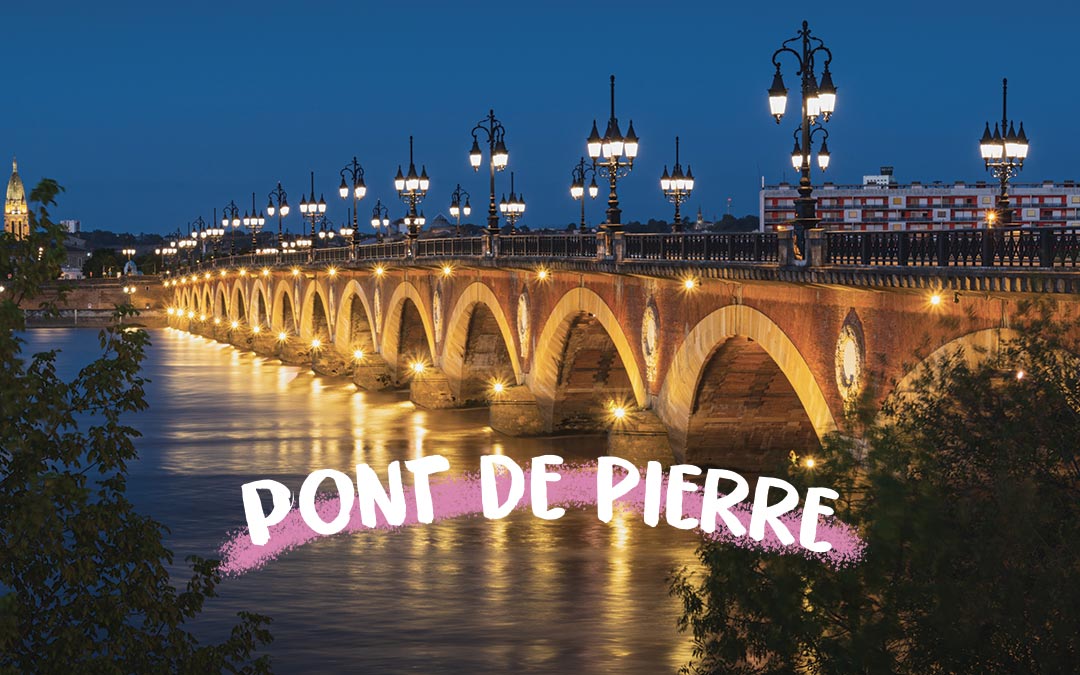 imgage du pont de pierre à Bordeaux